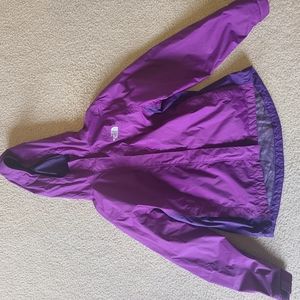 Womens Purple North Face Raincoat Jacket